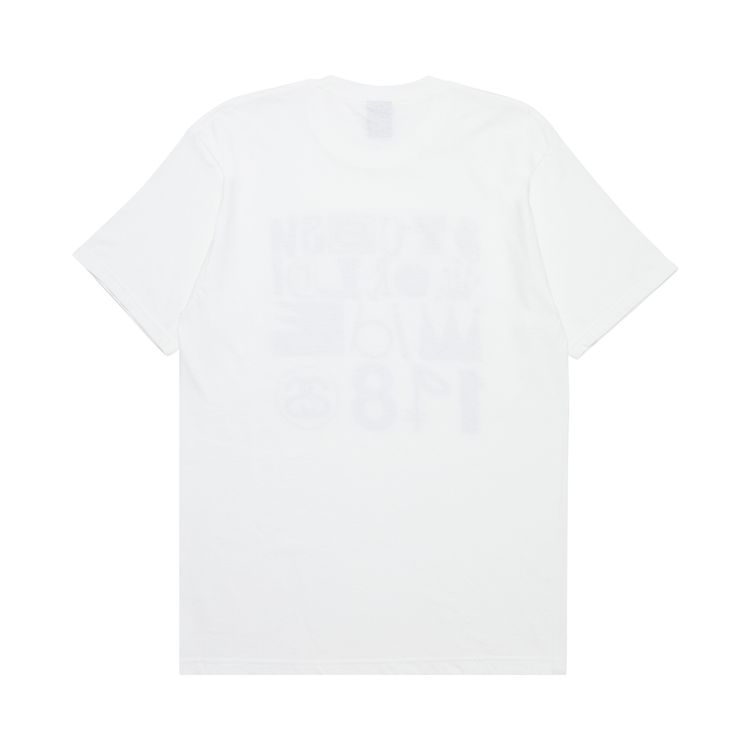 Stussy World Wide 1980 Multifont Tee White