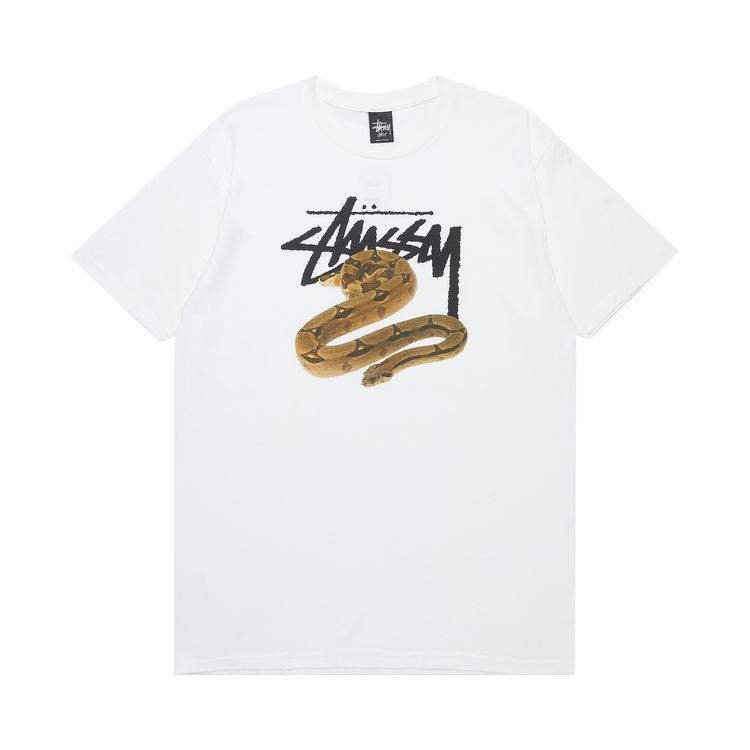 Stussy Stock Snake Tee White