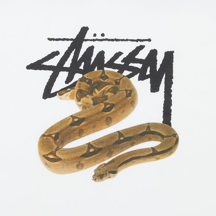 Stussy Stock Snake Tee White