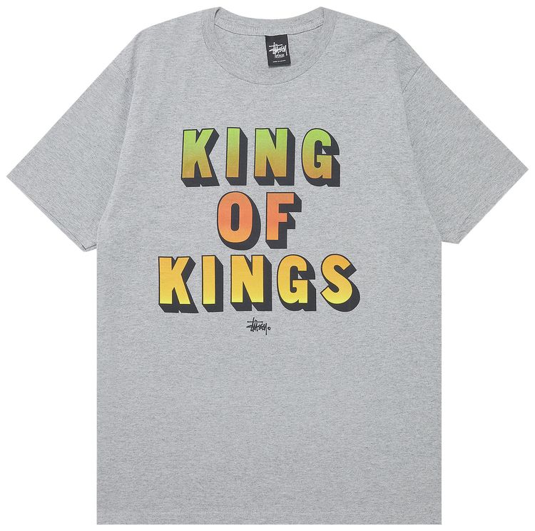 Stussy King Of Kings Tee Grey Heather