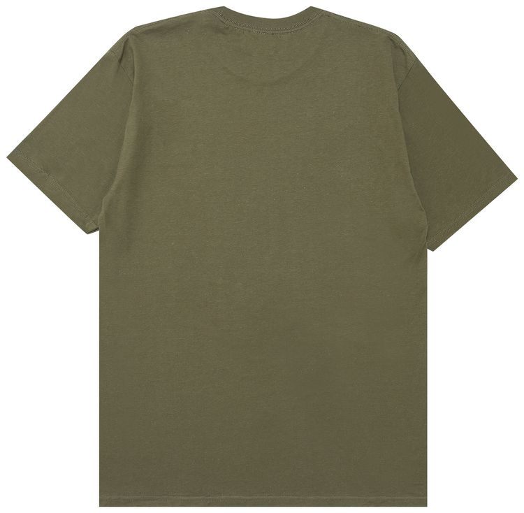 Stussy World Wide 1980 Multifont Tee Olive