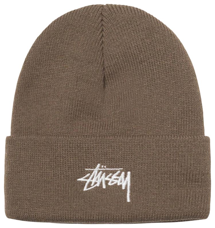 Stussy Stock Cuff Beanie Mushroom