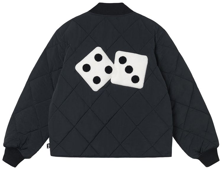 Stussy Dice Quilted Liner Jacket Black