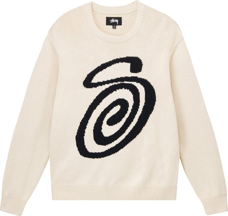 Stussy Curly S Sweater 'Natural'