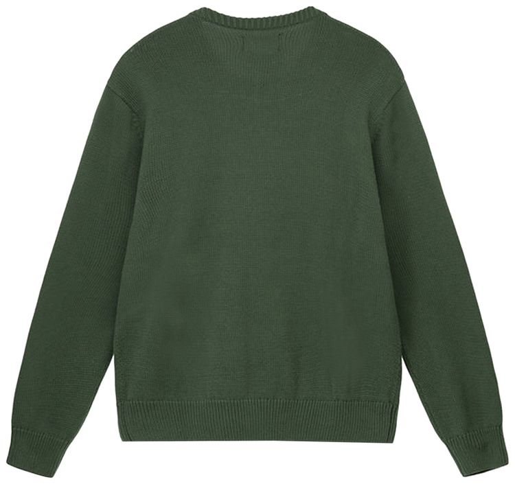 Stussy Curly S Sweater Green