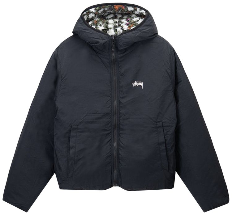 Stussy Pattern Sherpa Jacket Natural