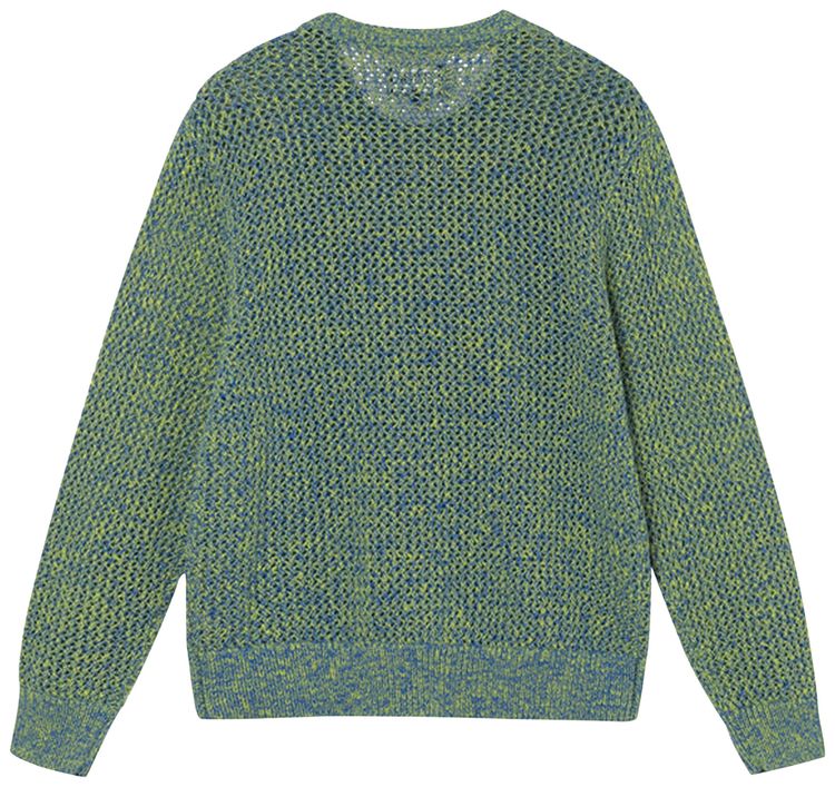 Stussy 2 Tone Loose Gauge Sweater Green