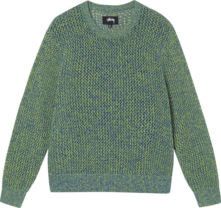 Stussy 2 Tone Loose Gauge Sweater 'Green'