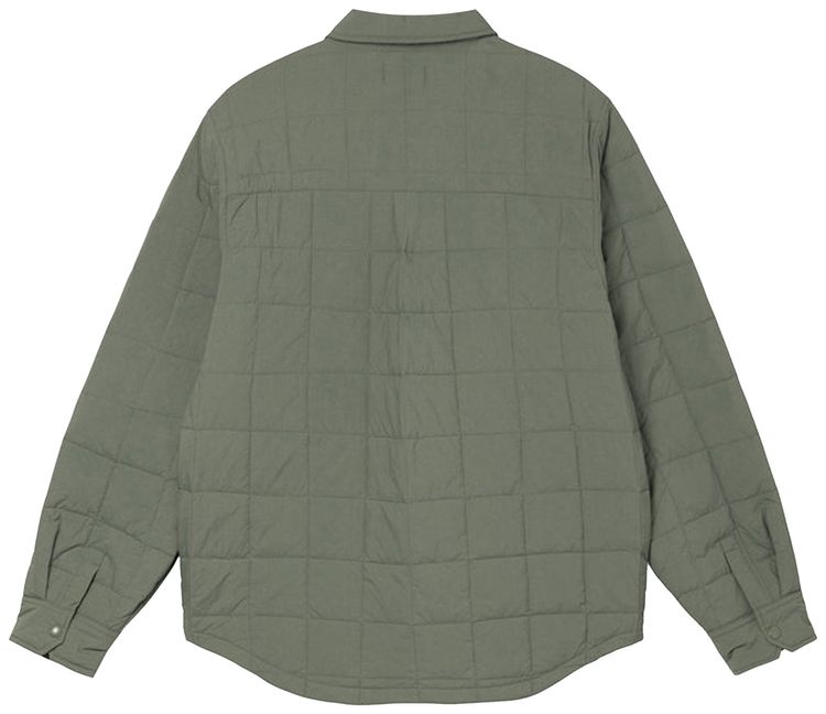 Stussy Quilted Fatigue Shirt Green