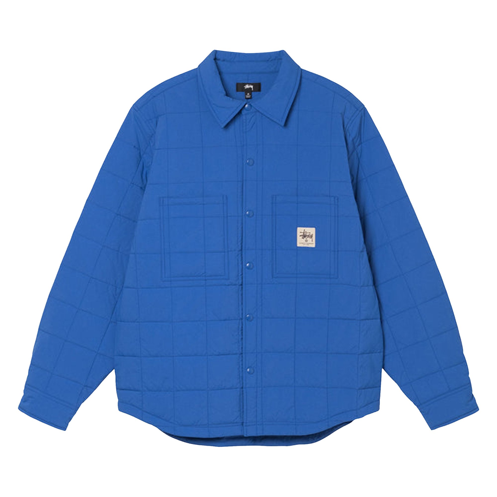 Stussy Quilted Fatigue Shirt 'Blue'