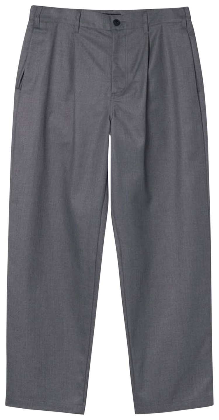 Stussy Volume Pleated Trouser Grey