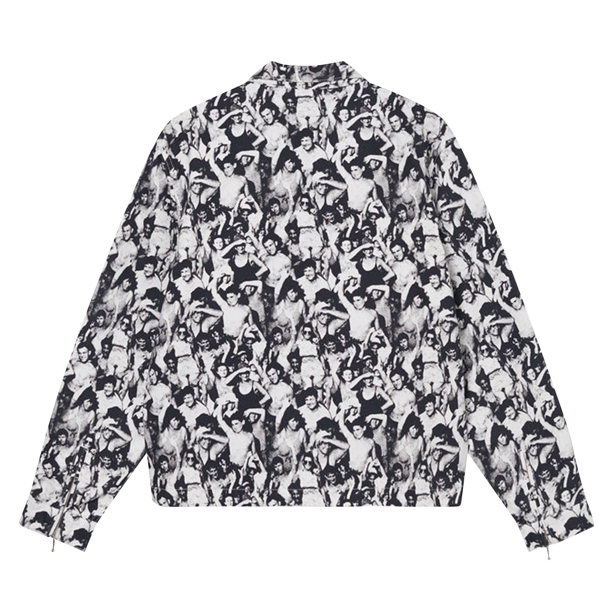 Stussy Beach Mob Bing Jacket Black And White Canvas Jacket