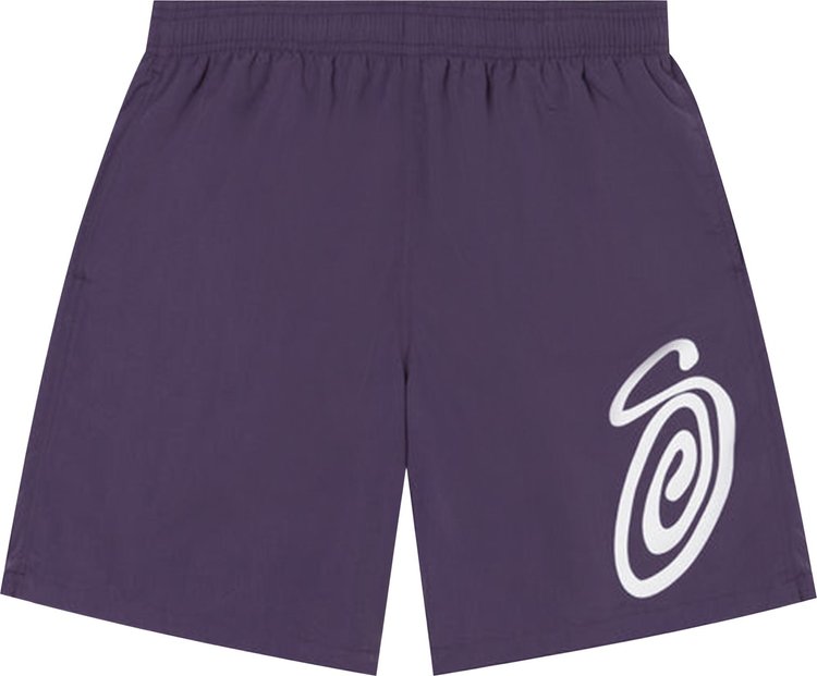 Stussy Curly S Water Short 'Purple'
