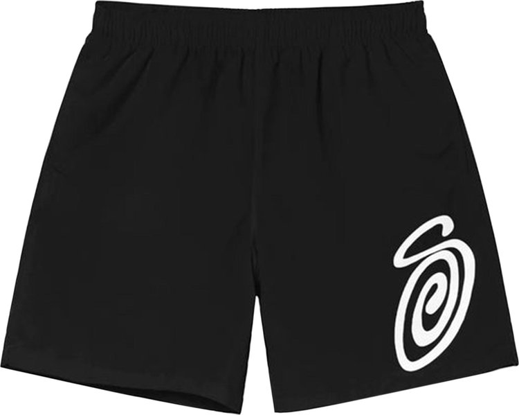 Stussy Curly S Water Short Black