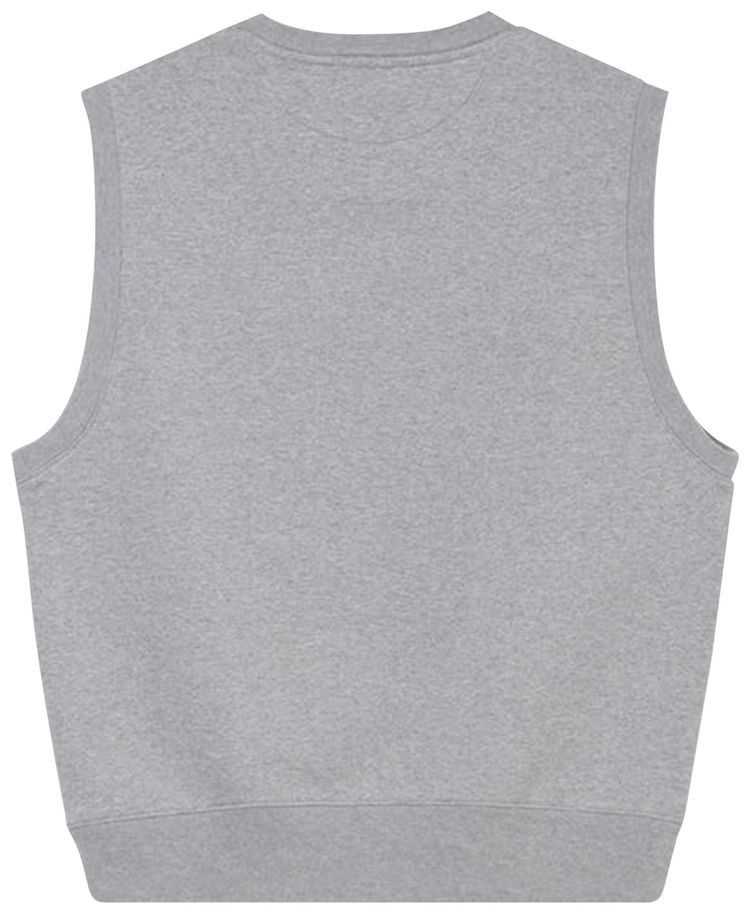 Stussy Sport Fleece Vest Grey Heather