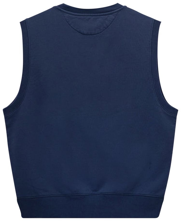Stussy Sport Fleece Vest Navy