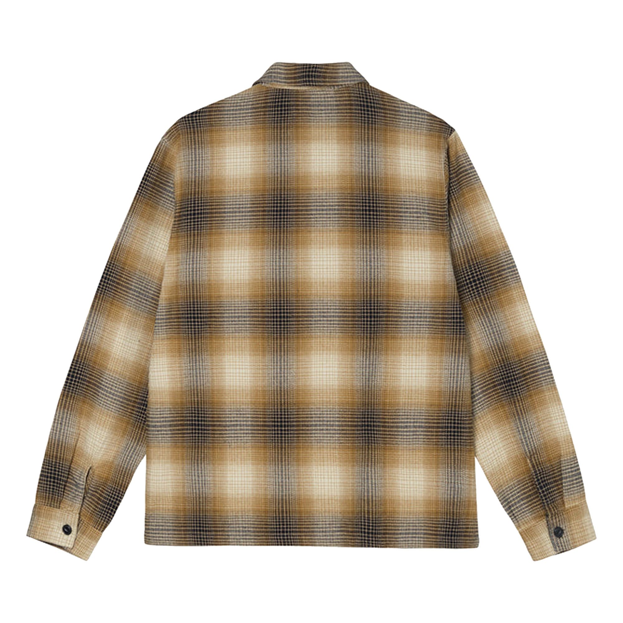 【12月スーパーSALE 15％OFF】 Stussy Buy Jack 1110251 - 'Mustard' Shirt Zip Plaid Shadow トップス