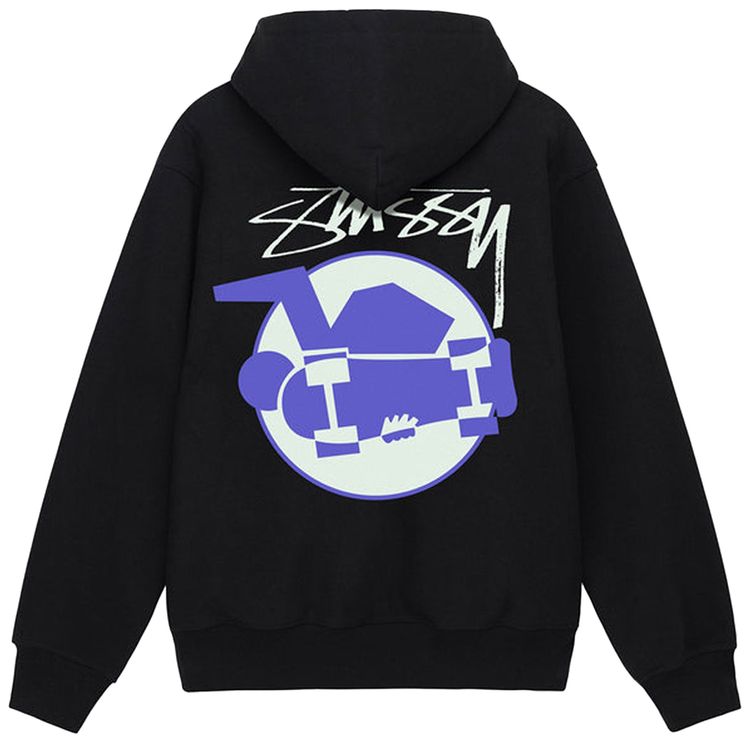 Stussy Skateman Hoodie Black