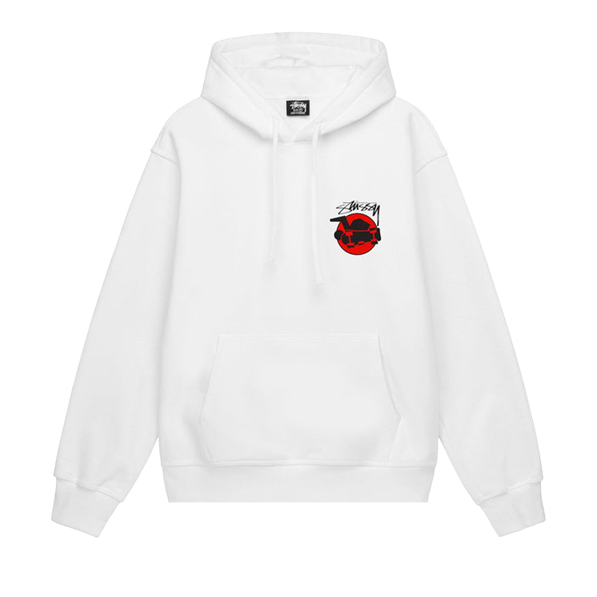 Stussy white hoodie on sale