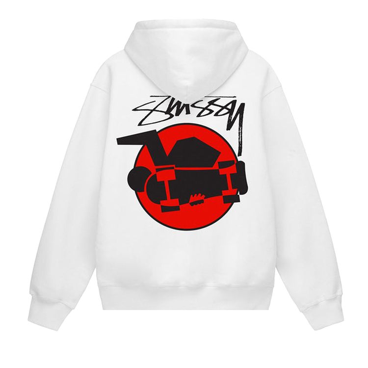 Stussy Skateman Hoodie White