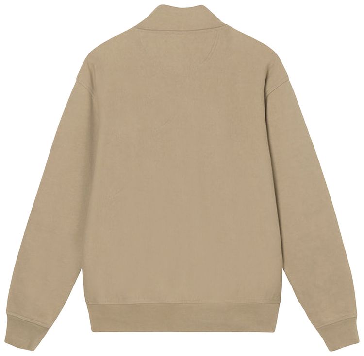 Stussy Overdyed Stock Logo Mock Khaki