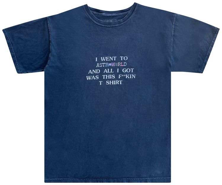 Cactus Jack by Travis Scott Wish You Were Here Astroworld Tee Black