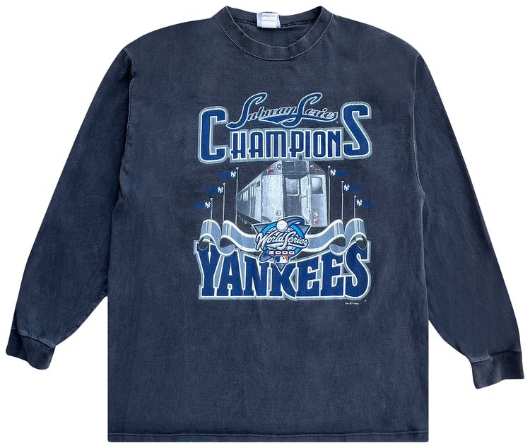 Vintage 2000 New York Yankees Subway Series Long Sleeve Black