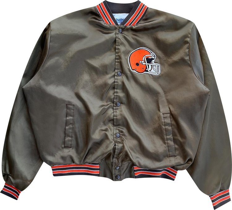 Vintage 1990's Cleveland Browns Jacket 'Olive'