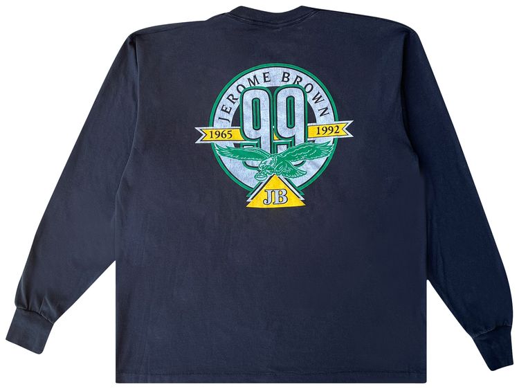 Vintage 1990s Philadelphia Eagles Long Sleeve Tee Black