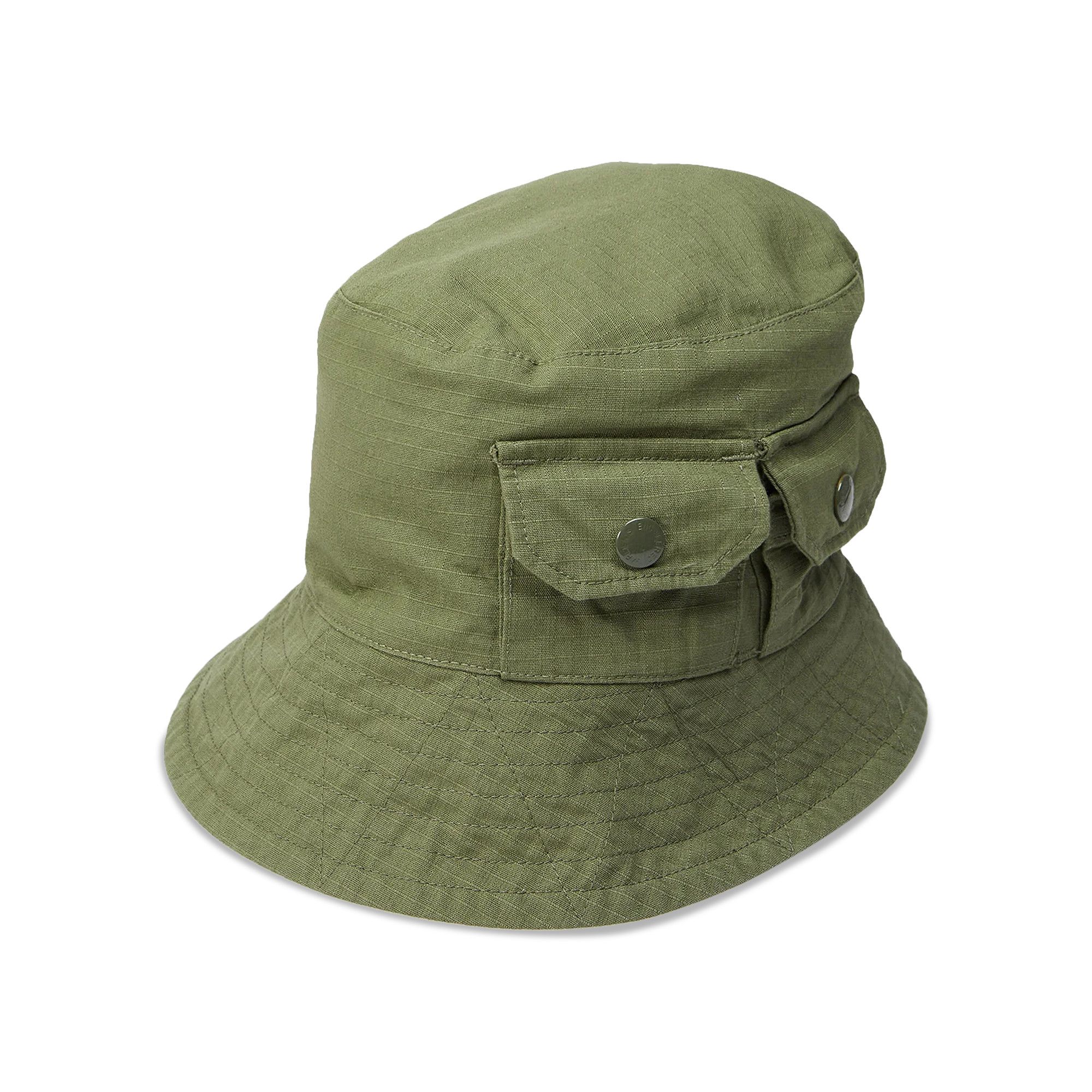 Buy Engineered Garments Cotton Ripstop Explorer Hat 'Olive