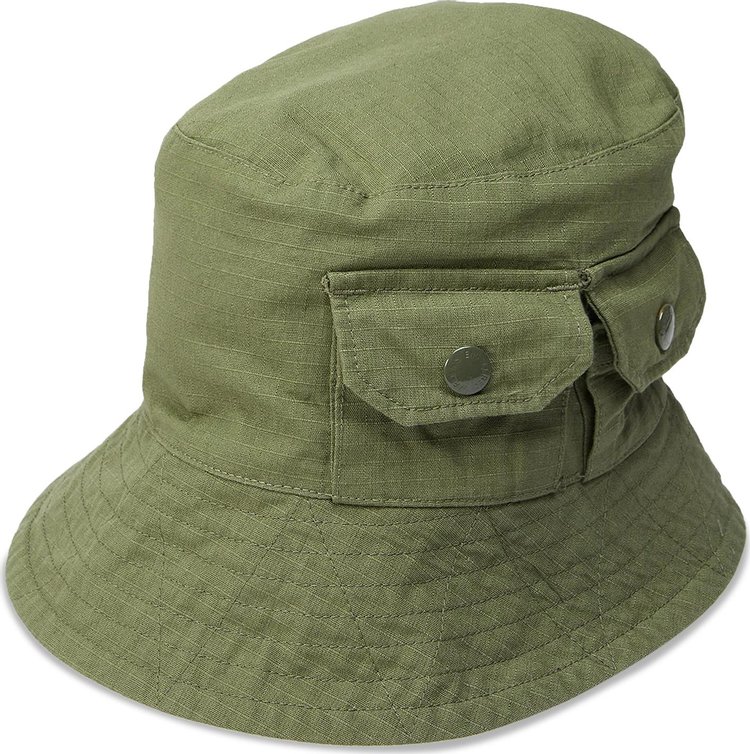 Engineered Garments Cotton Ripstop Explorer Hat 'Olive'