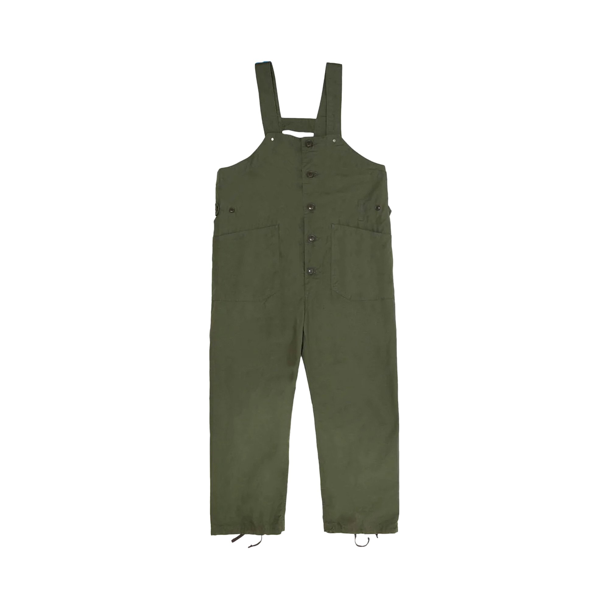 Engineered Garments Cotton Ripstop Overalls 'Olive'