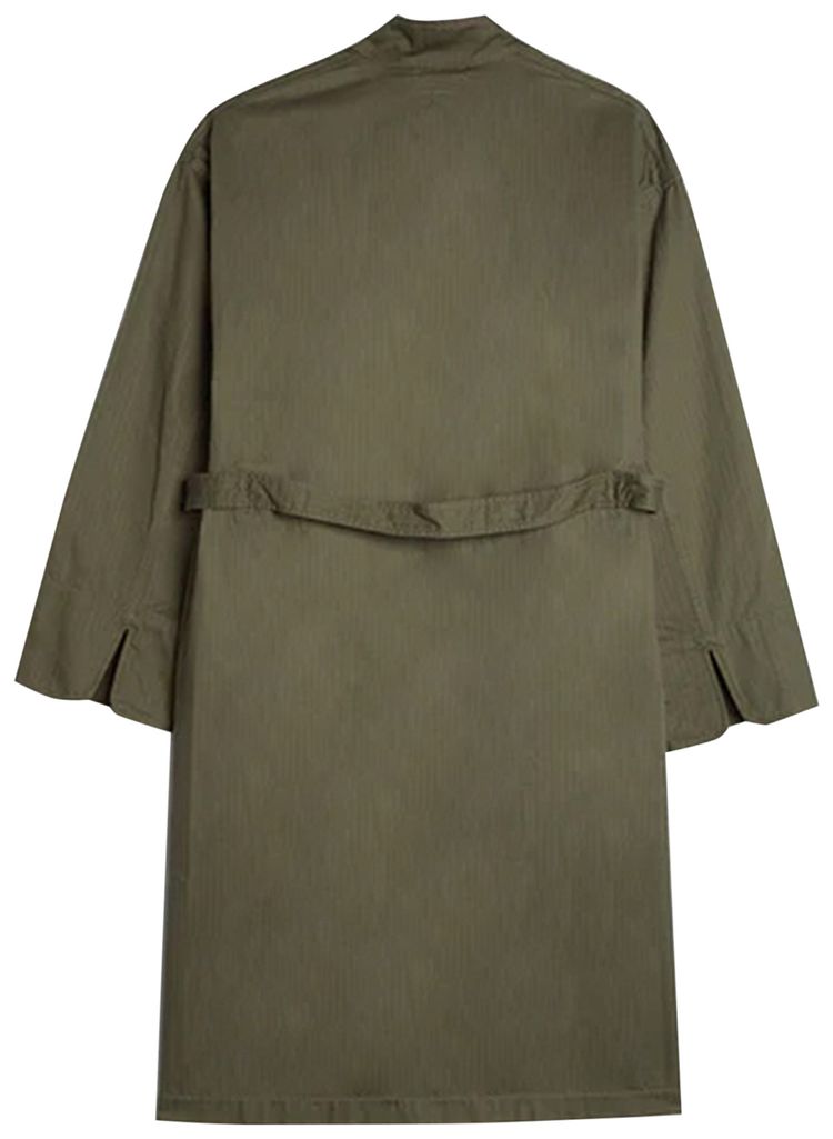 Engineered Garments Cotton Herringbone Twill MG Coat Olive