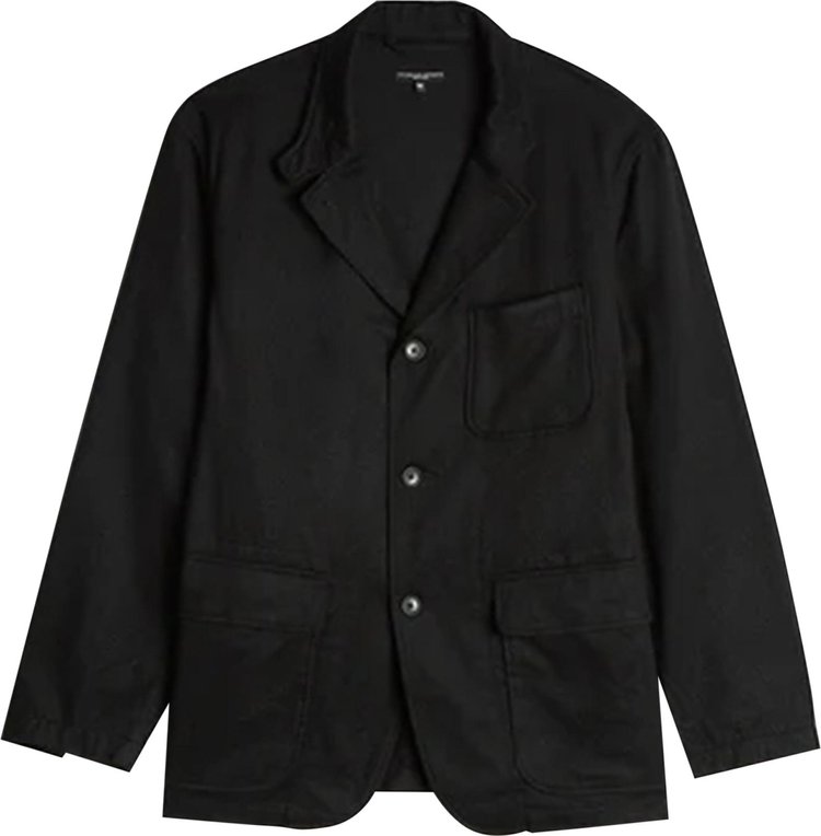 Engineered Garments Wool Cotton Flannel Loiter Jacket 'Black'