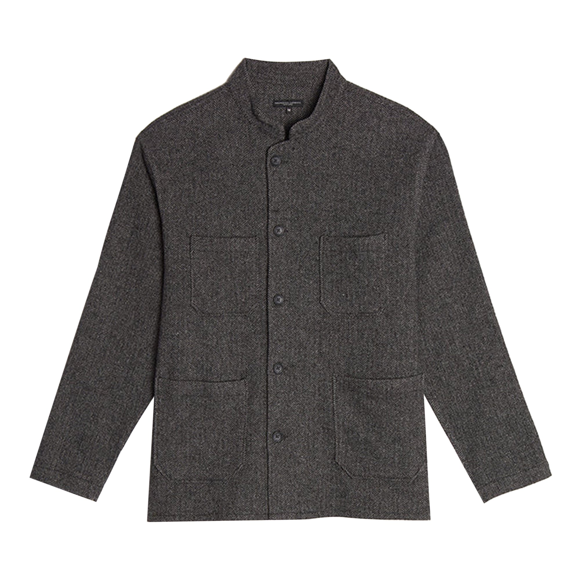 Engineered Garments Poly Wool Herringbone Dayton Shirt 'Grey'