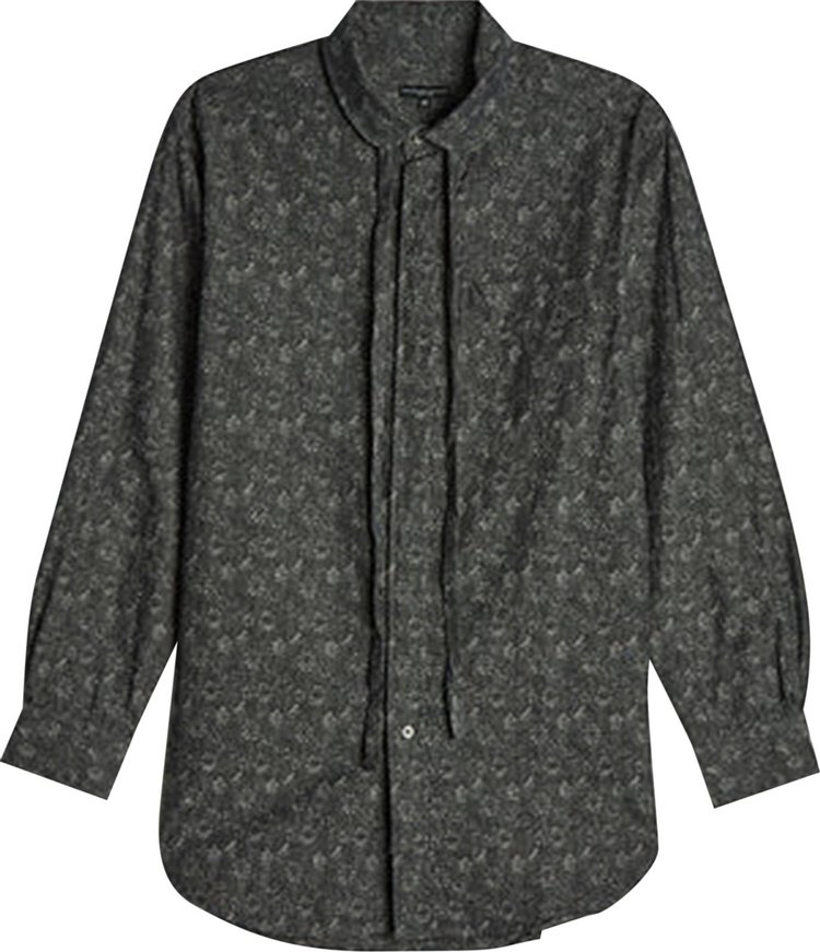 Engineered Garments Rounded Collar Shirt 'Grey Floral'
