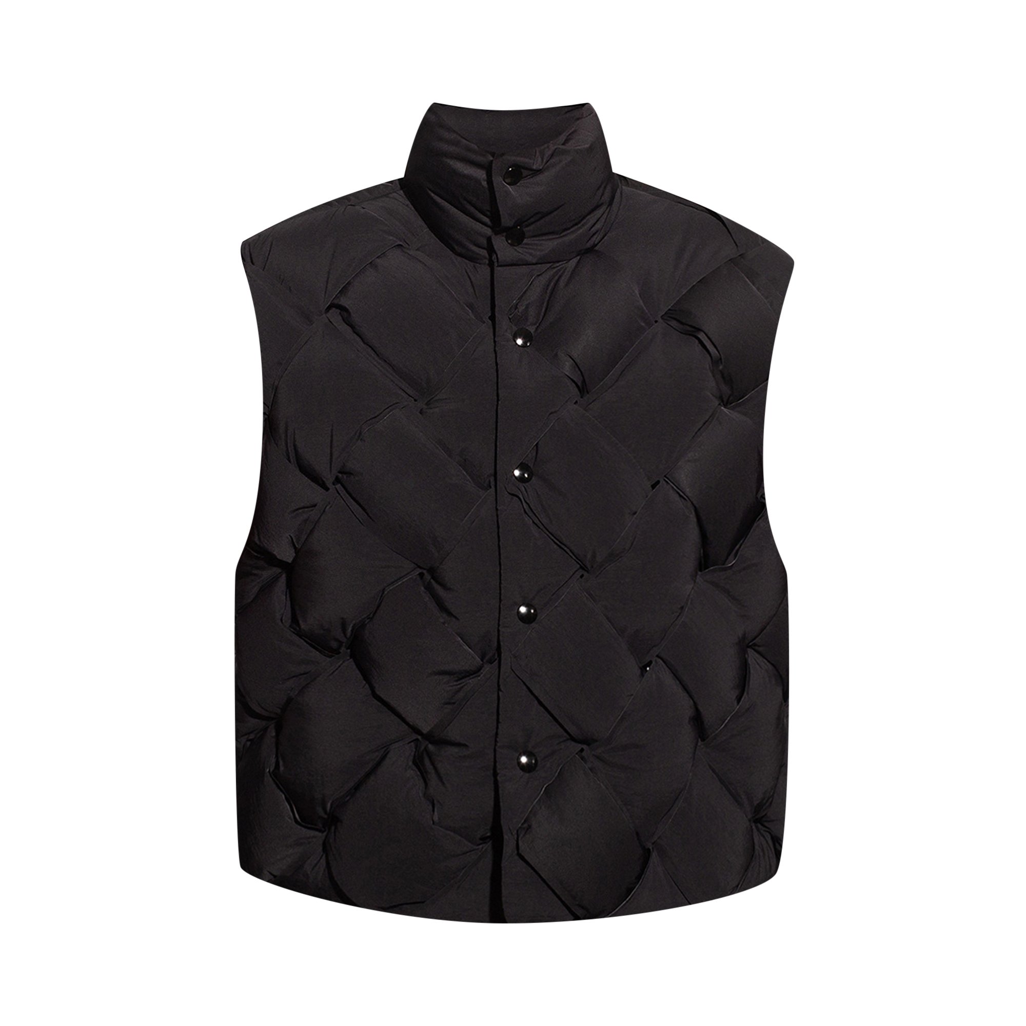 Buy Bottega Veneta Tech Nylon Padded Vest 'Black' - 664055 VF4K0