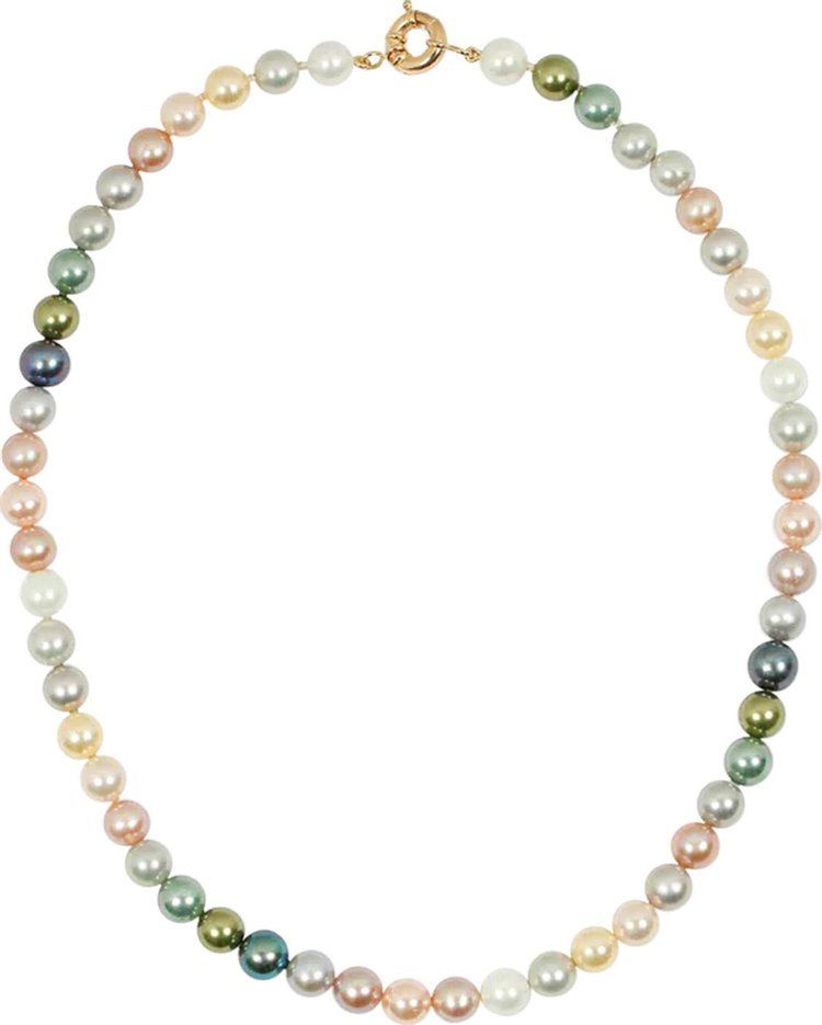 Polite Worldwide Multicolor Pearl Necklace Gold