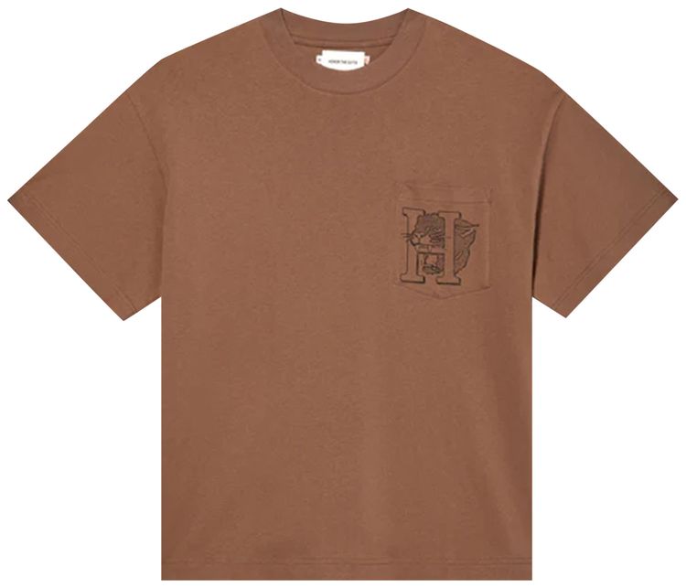 Honor The Gift Mascot Pocket Short Sleeve Tee Brown