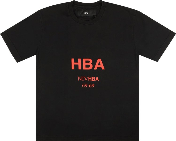 Hood By Air Red Logo Short-Sleeve T-Shirt 'Black'