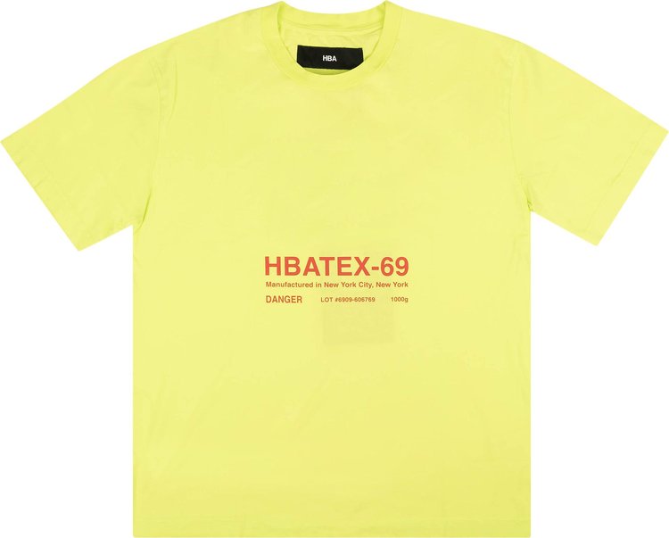 Hood By Air HBATEX Short-Sleeve T-Shirt 'Lime'