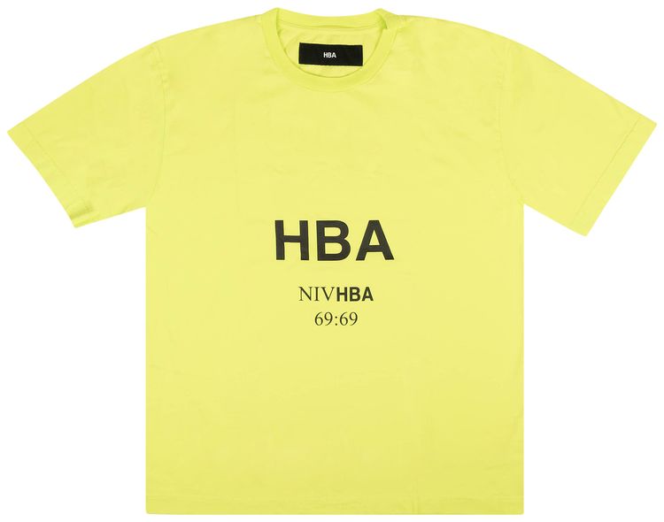 Hood By Air Logo Short Sleeve T Shirt Lime