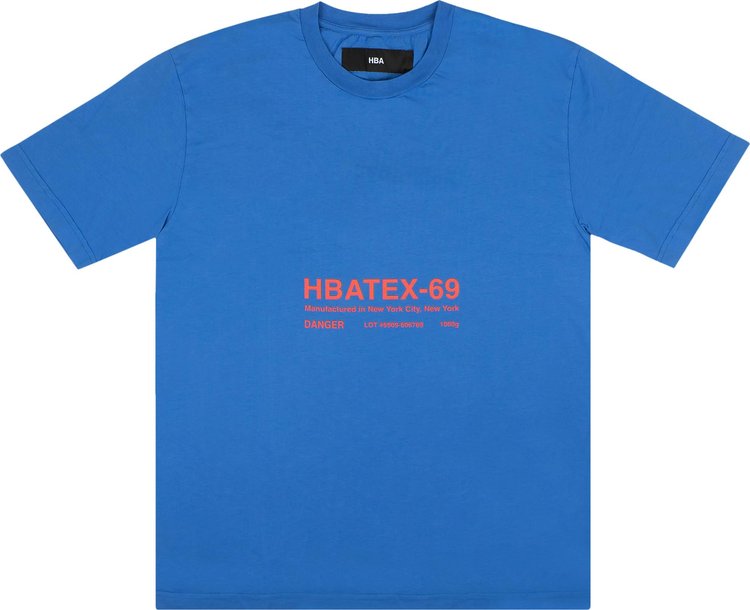 Hood By Air HBATEX 69 Short-Sleeve T-Shirt 'Blue'