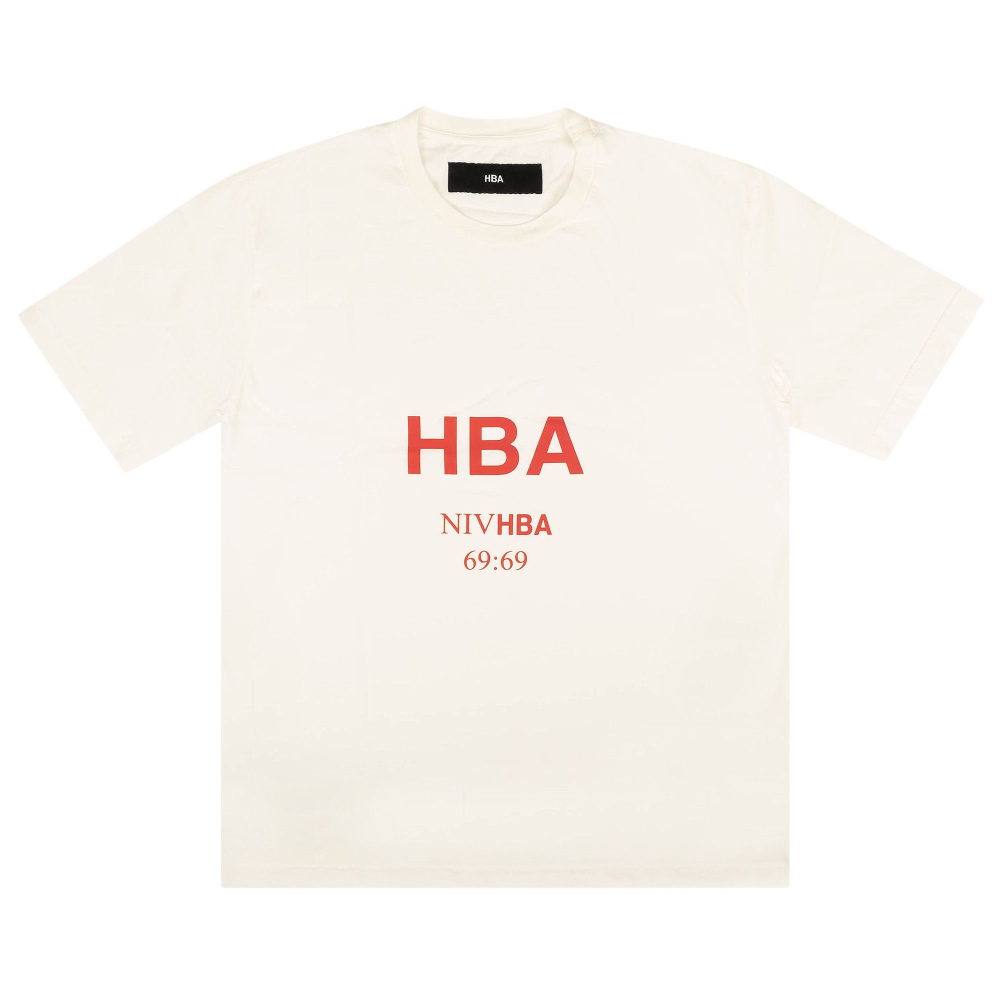 Buy Hood By Air Red Logo Short Sleeve T Shirt White 2835 100000103RLSS WHIT GOAT