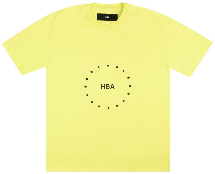 Hood By Air Star Short Sleeve T Shirt Lime