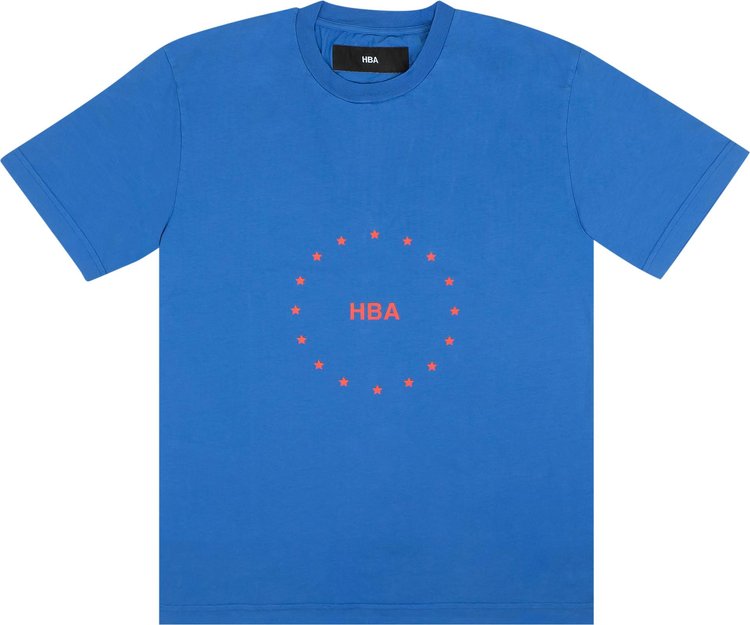 Hood By Air Star Short Sleeve T Shirt Blue