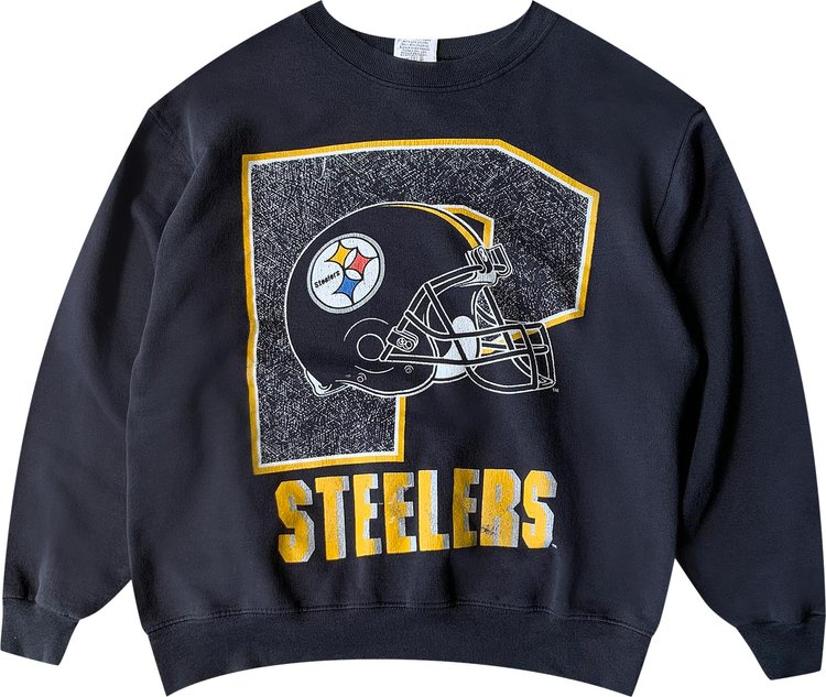 Buy Vintage 1990's Pittsburgh Steelers P Sweatshirt 'Black' - 2934