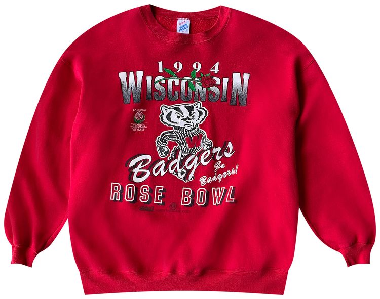 Vintage 1994 Wisconsin Rose Bowl Sweatshirt Red