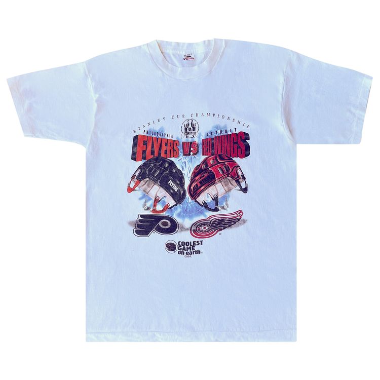 Vintage 1997 Flyers Vs Red Wings Stanley Cup Tee White