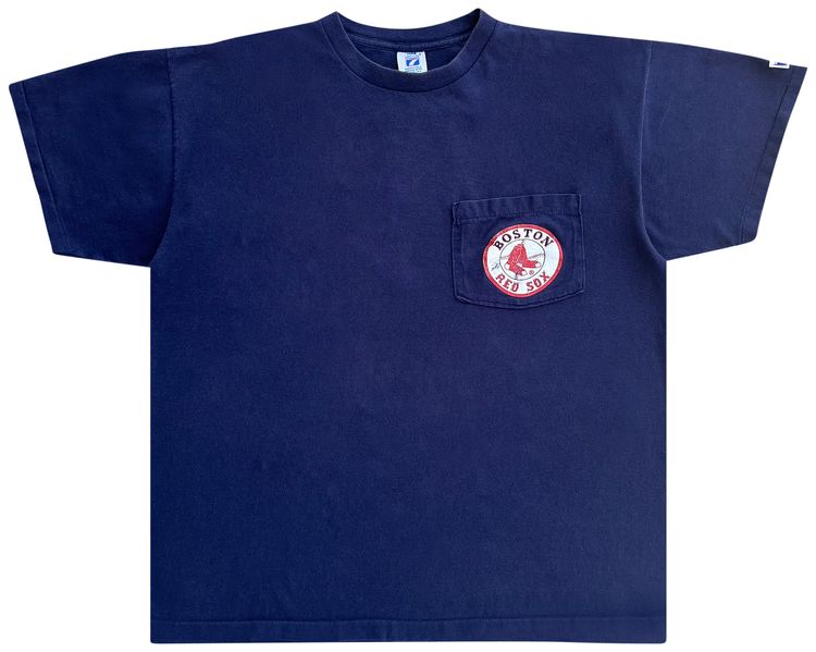 Vintage 1990s Boston Red Sox Pocket Tee Navy